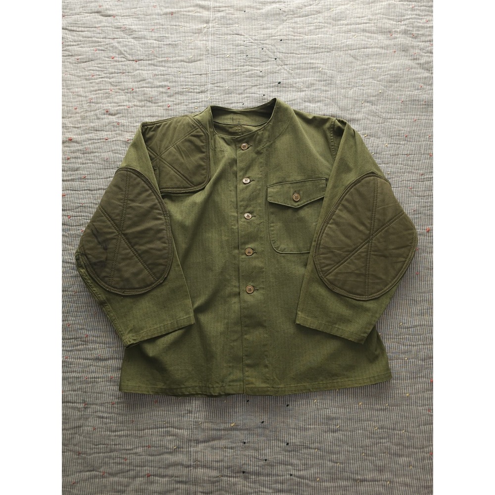 Vintage 1940s WW2 USMC HBT Shooting Jacket Green OD Marine Corps Large‎